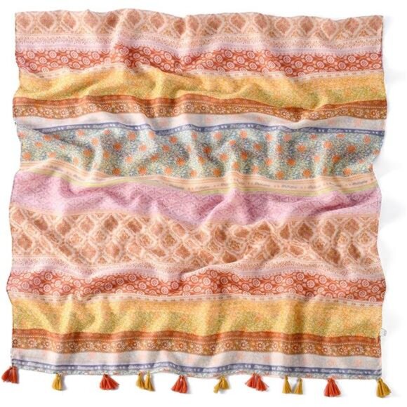 Boho Cotton Scarf Lightweight 005 - Picture 3 of 7